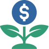 Icon of a Money Flower / Plant